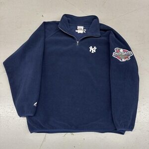 Vintage New York Yankees Sweatshirt Mens MLB Baseball Majestic World Series 2001